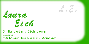 laura eich business card